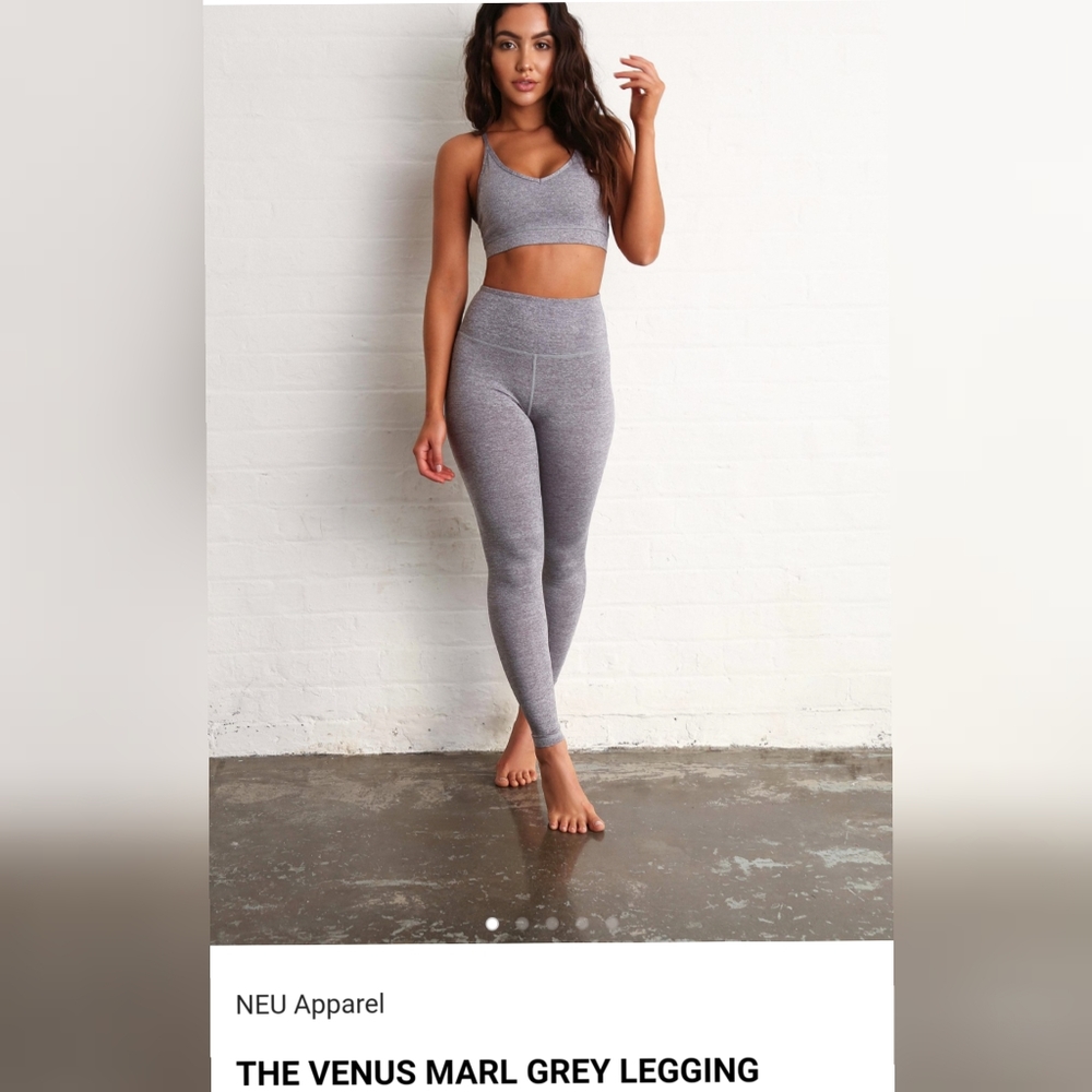 NEU Apparel Venus Marl Grey Leggings